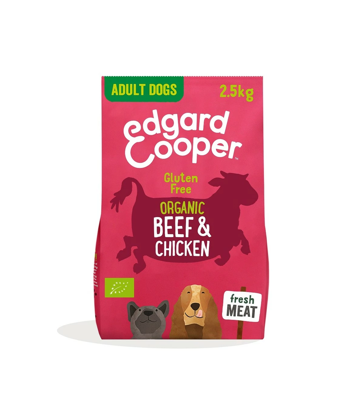 Edgard & Cooper Adult Carne Fresca Di Manzo E Pollo Biologici Senza Glutine 2,5 Kg
