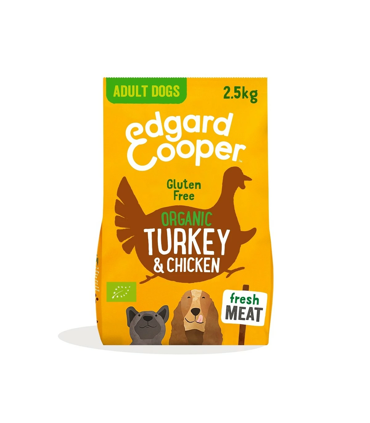 Edgard & Cooper Adult Carne Fresca Di Tacchino E Pollo Biologici Senza Glutine 2,5 Kg