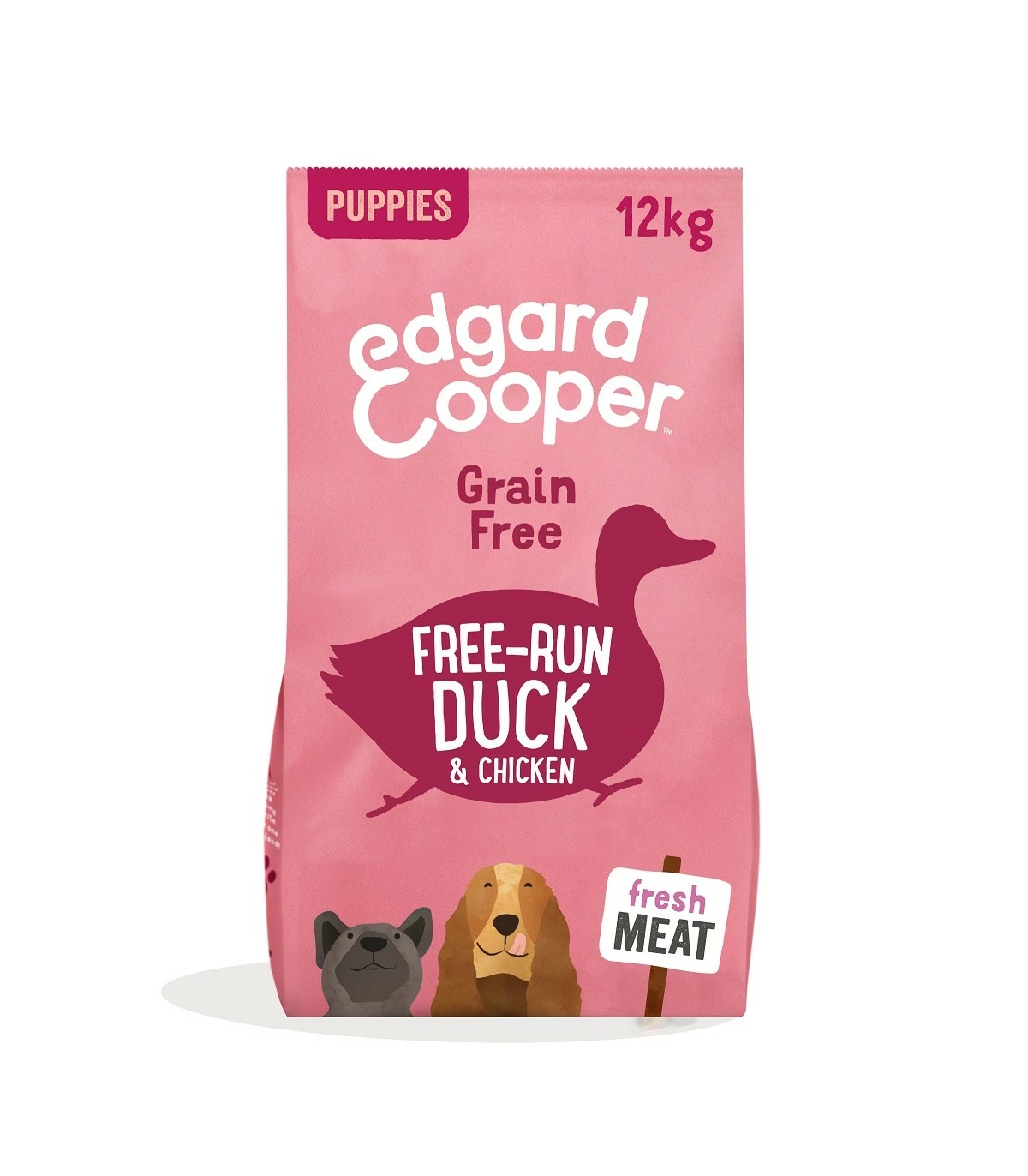 Edgard & Cooper Puppy Carne Fresca Di Anatra E Pollo Allevati A Terra Senza Cereali 12 Kg