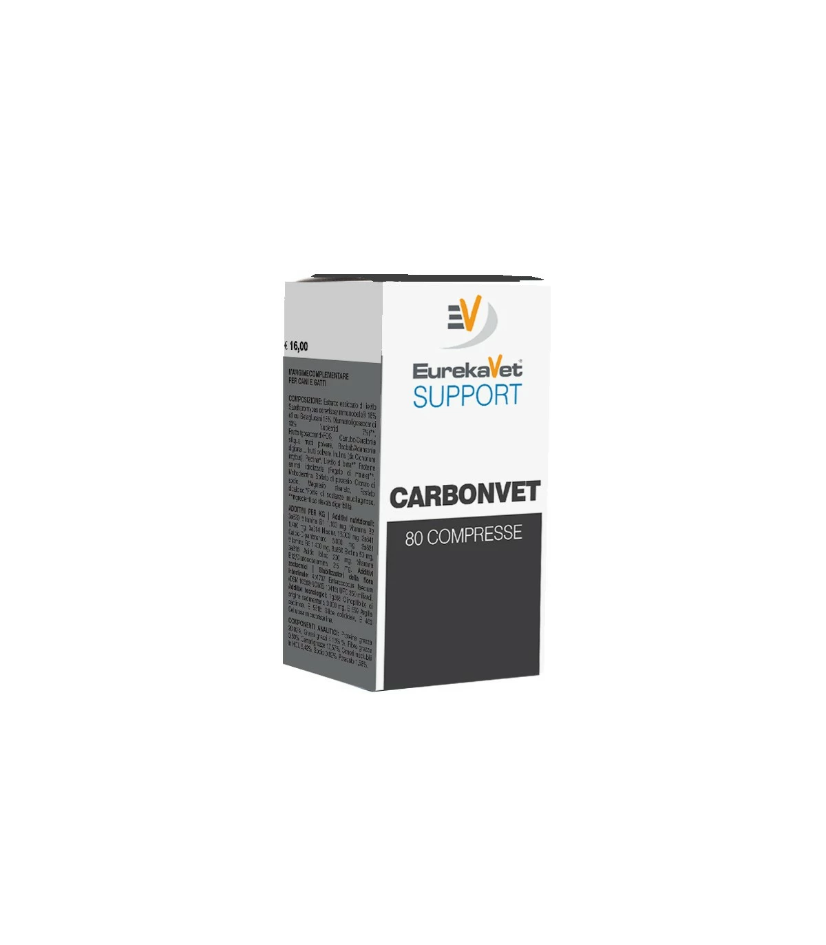 EurekaVet Service EurekaVet Support Carbonvet 80 Compresse 500 Mg