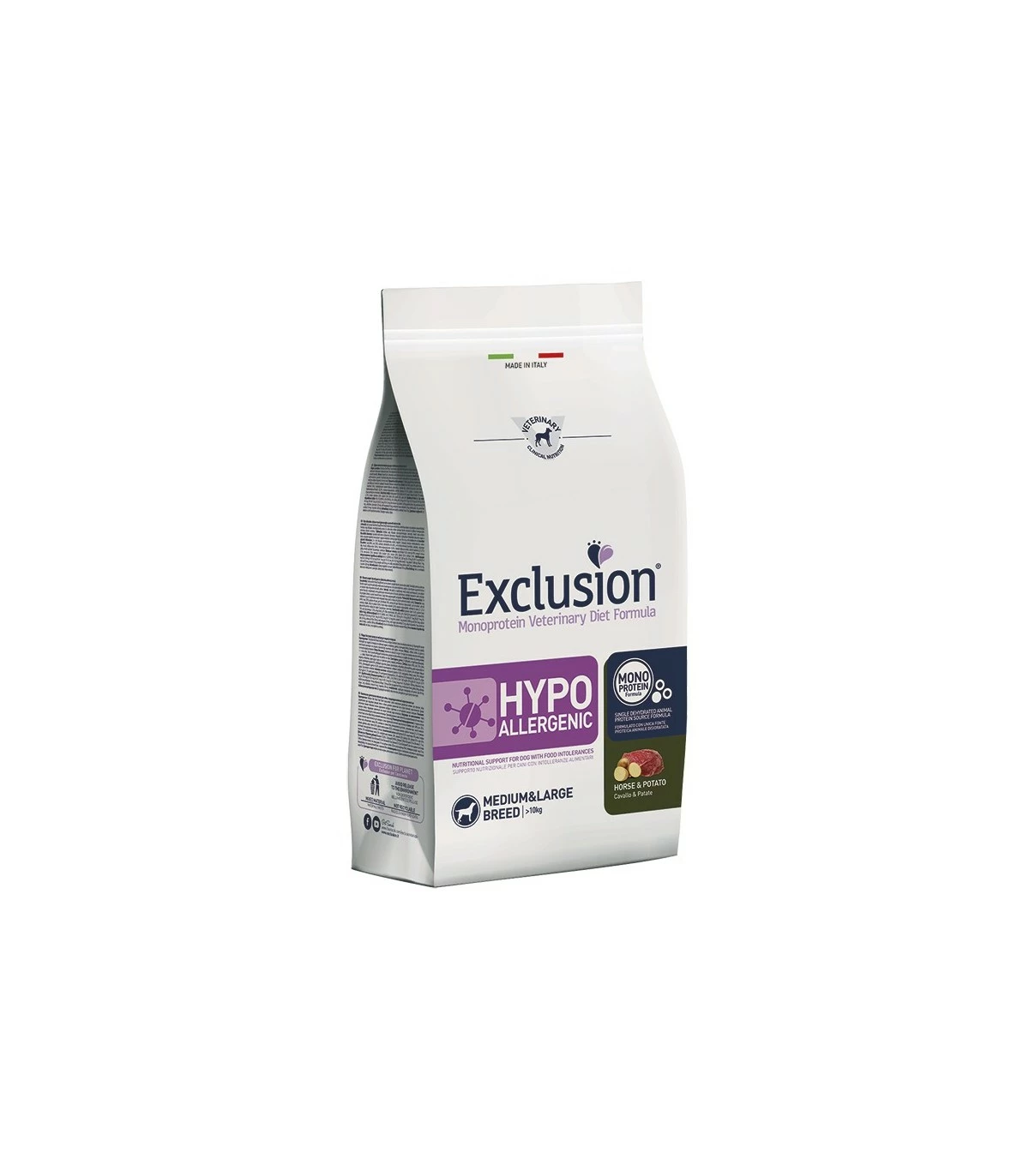 Exclusion Diet Formula Hypoallergenic Cavallo E Patate Medium Large 12 Kg