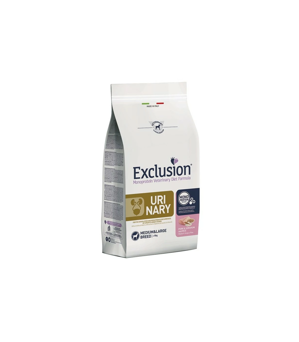Exclusion Diet Formula Urinary Maiale E Riso Medium Large 12 Kg