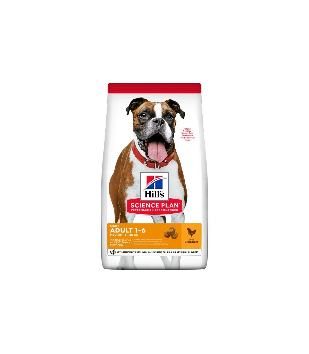 HILL'S Pet Nutrition HILL'S SCIENCE PLAN Adult Light Medium Alimento Secco Per Cani Al Pollo 14 Kg