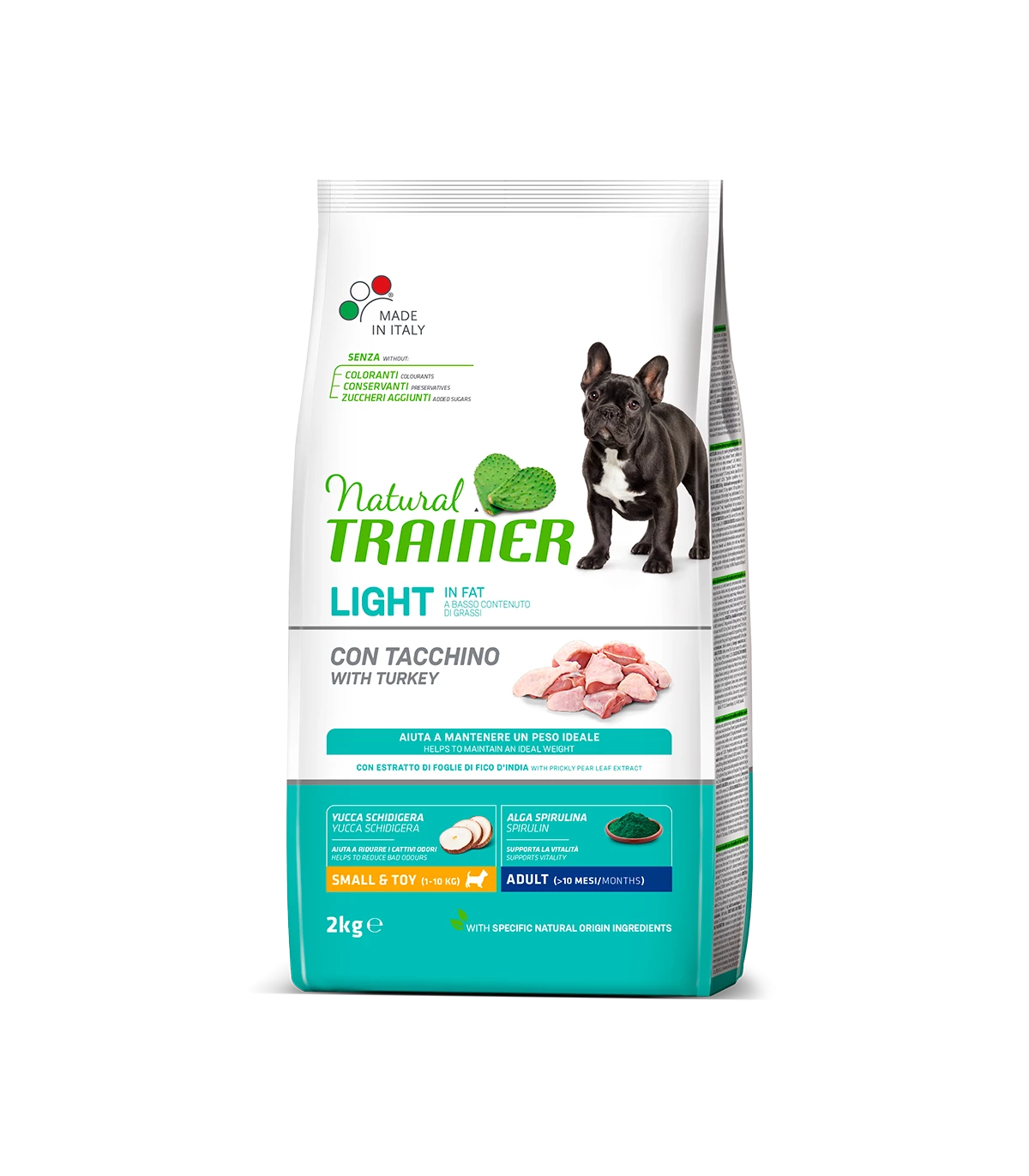 Natural Trainer Light In Fat Small & Toy Adult Con Tacchino 2 Kg