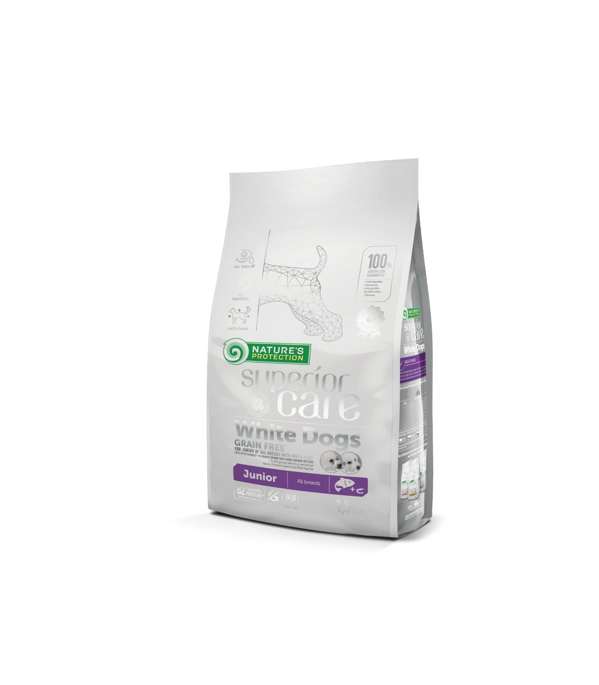 Nature's Protection Superior Care Junior White Dogs All Breeds Salmone 10 Kg