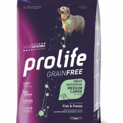 Prolife Cane Grainfree Adult Sensitive Pesce & Patate Medium Large 2,5 Kg