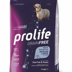 Prolife Cane Grainfree Adult Sensitive Sogliola & Patate Medium Large 10 Kg