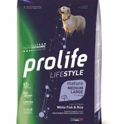 Prolife Cane Lifestyle Mature Pesce Bianco & Riso Medium Large 12 Kg