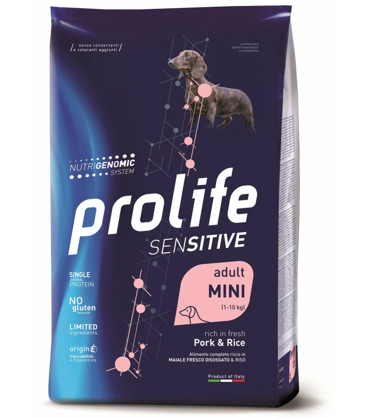 Prolife Cane Sensitive Adult Maiale & Riso Mini 2 Kg