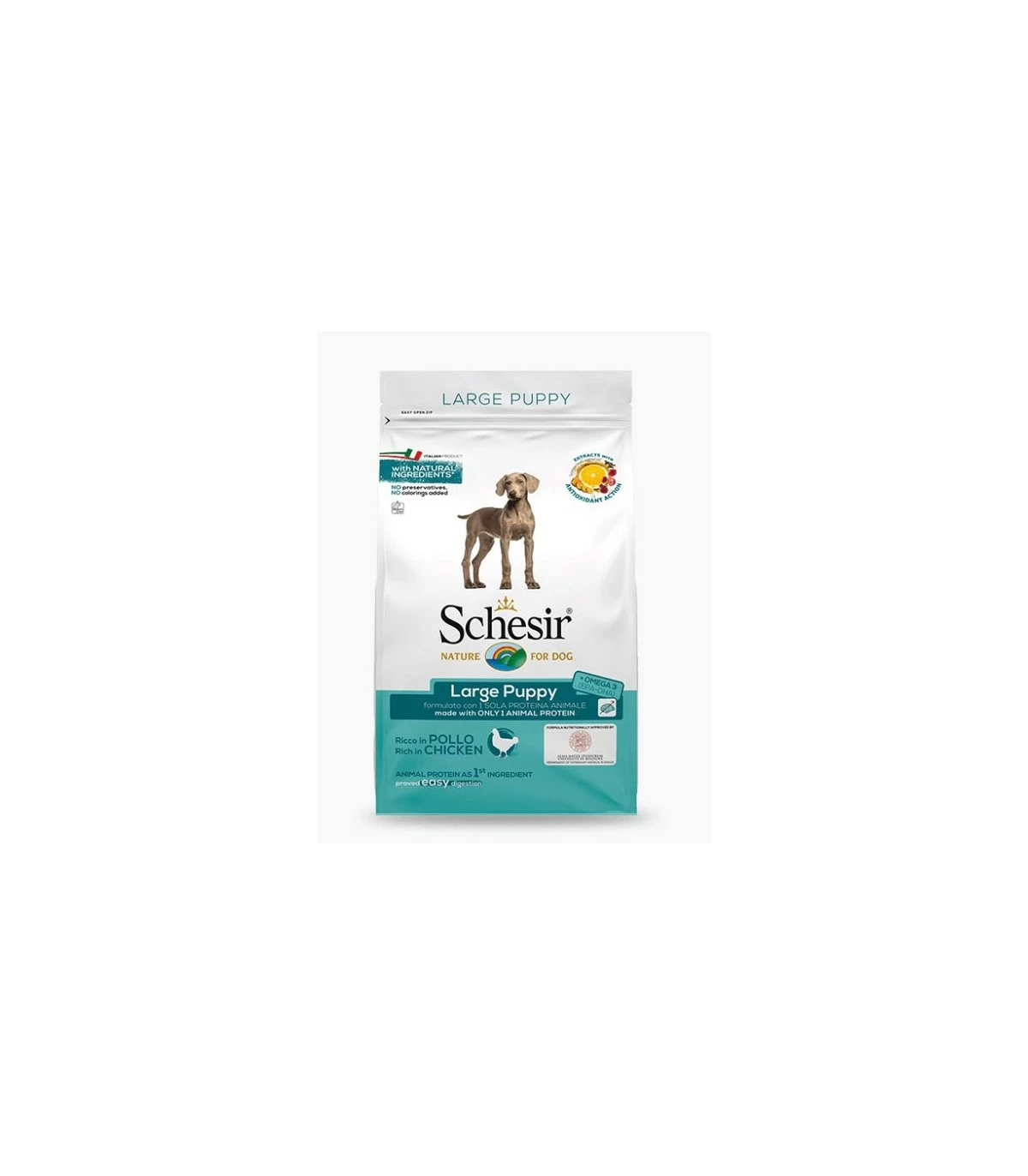 Schesir Cane Puppy Large Adult Ricco In Pollo 3 Kg