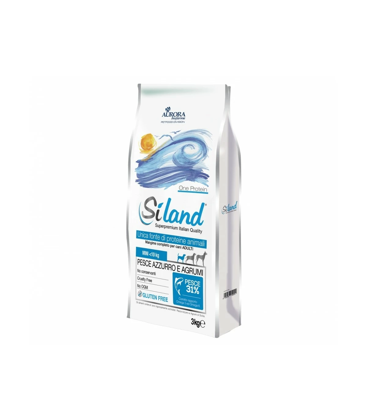 Aurora Biofarma Siland Cane Adult Mini Pesce Azzurro E Agrumi 3 Kg