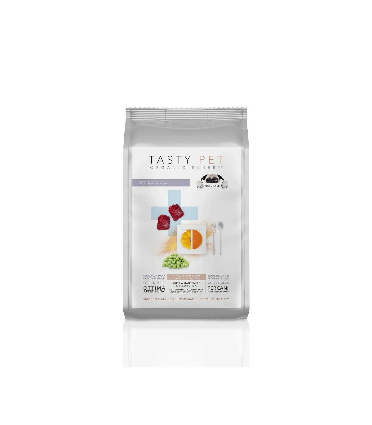 Tasty Pet Premium Food Crocchette Per Cane Con Bufalo E Piselli 7 Kg N. 461